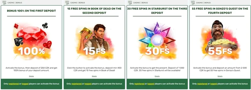 Uvítací bonus v kasinu Lucky Bird