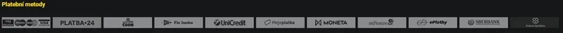 Dostupné platební metody v kasinu Fortuna