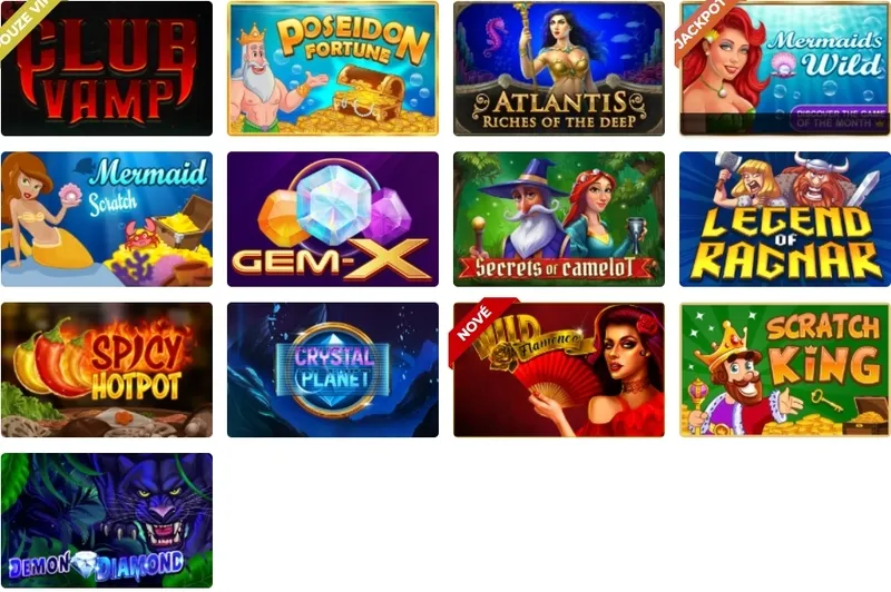 Oblíbené hry a sloty v kasinu Gratorama