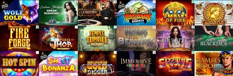 Oblíbené hry a sloty v Cruise Casino