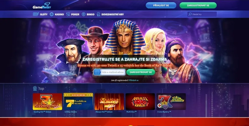Domovská stránka kasina Herní Twist