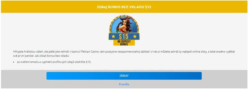 Další bonusy a propagační akce v Pelican Casino