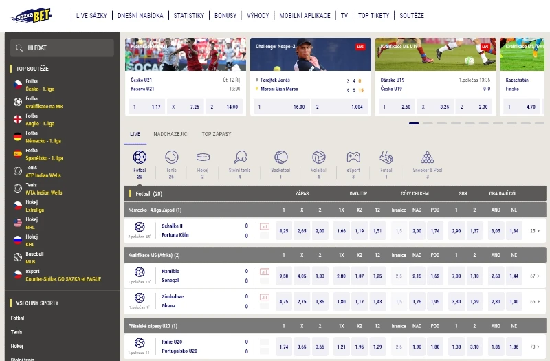Sazka Bet Sportovní sázení