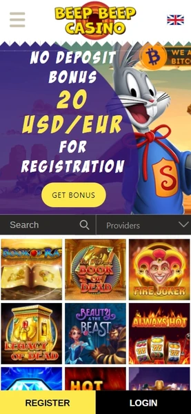 Mobilní verze online kasina Beep Beep