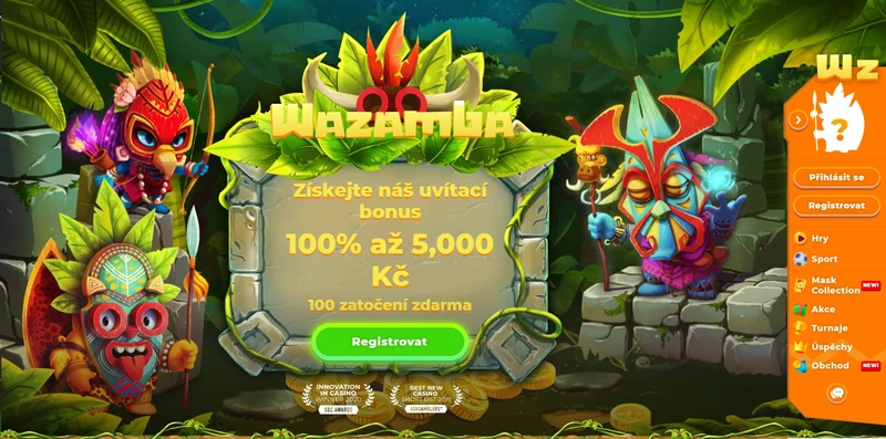 Recenze oficiálních stránek Wazamba