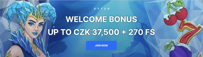 Uvítací bonus Ice Casino 37 500 Kč + 270 FS za první 4 vklady