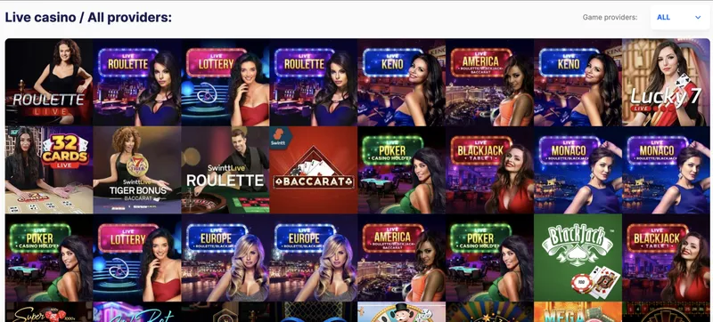 Hry s živým krupiérem Ice casino