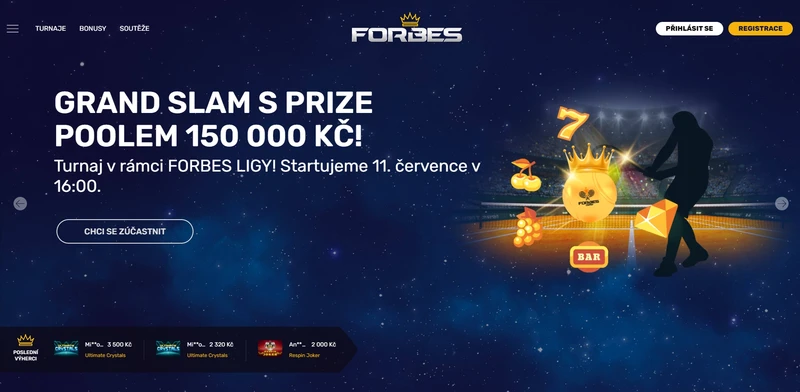 Přehled oficiálních webových stránek v Forbes Casino