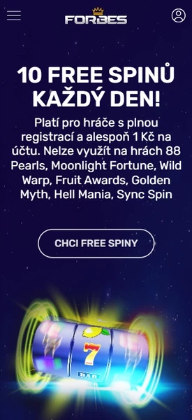 Mobilní verze Forbes Casino