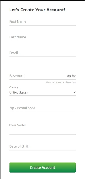 Registrace a ověření účtu v Wild casino