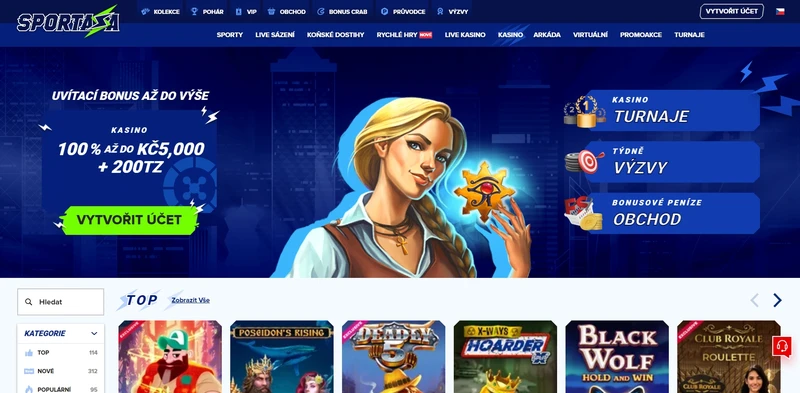 Casino Sportaza lobby hazardní hry