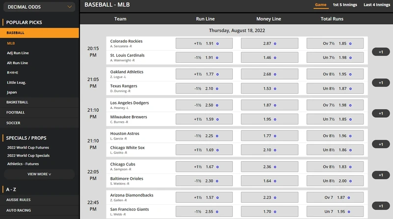 Sázení na sporty v Tiger Gaming Casino