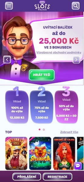 Mobilní verze SlotsPalace
