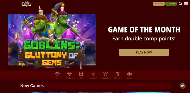 Oficiální webové stránky Golden Euro Casino