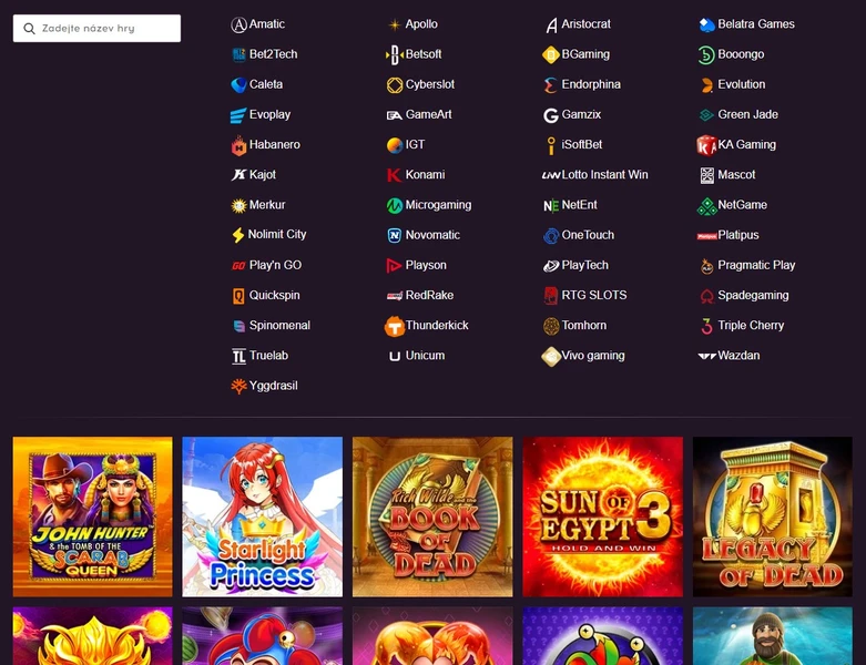 Hry v GDFplay Casino