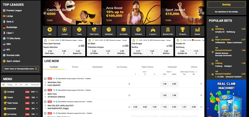 Sportovní sázení v Zet casino