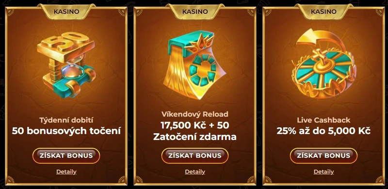Věrnostní bonusy AmunRa Casino