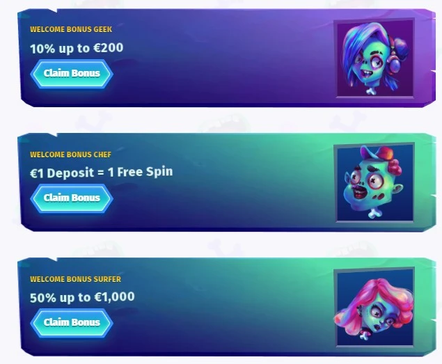 Casombie Casino Bonusy - Uvítací bonus až 25 000 Kč