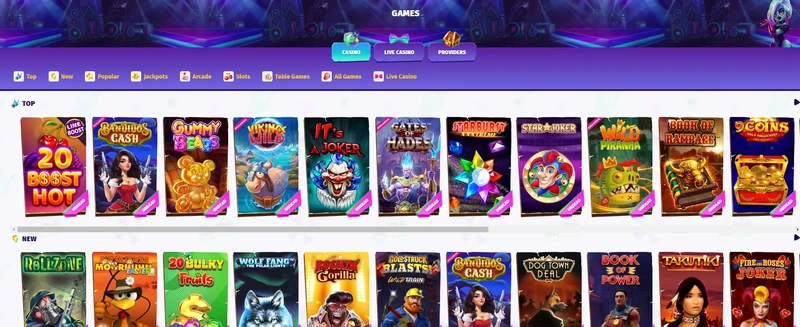 Casino Casombie hazardní hry