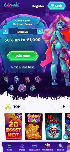 Mobilní verze Casombie