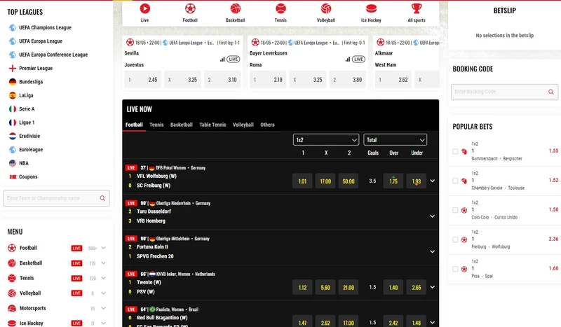 Sportovní sázky v 21bets casino 