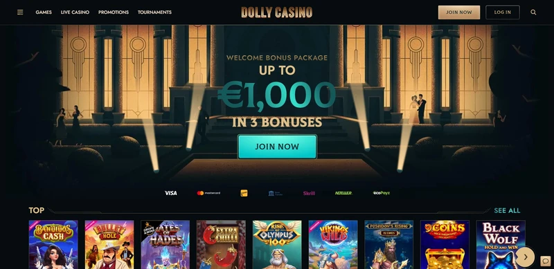 Oficiální webová stránka Dolly casino