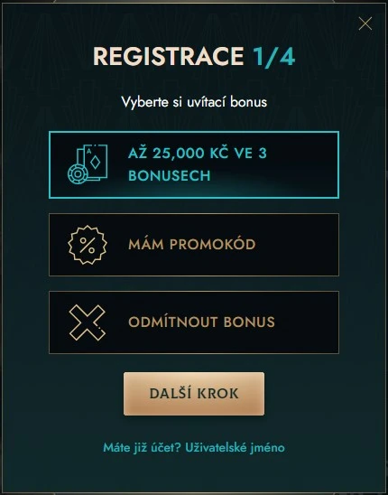 Registrace a přihlášení do Dolly Casino