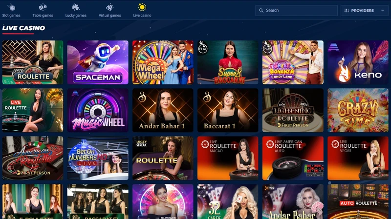 Živé casino v Jupi casino