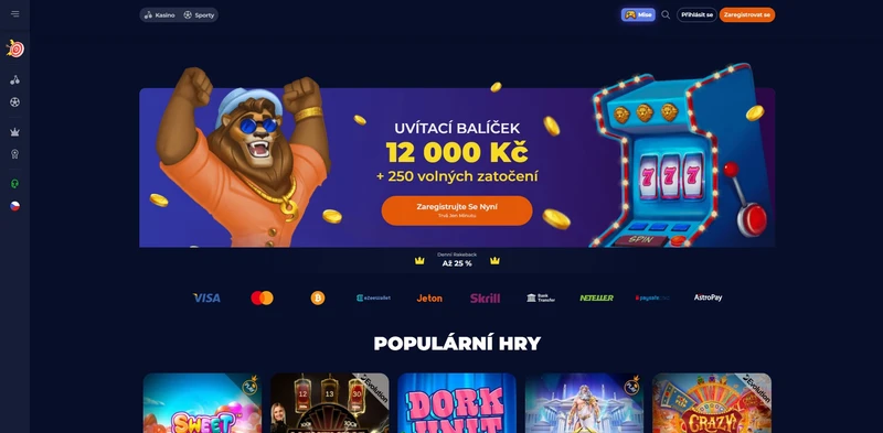 Oficiální webové stránky Ninecasino