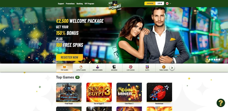 Oficiální webové stránky Winmachance casino