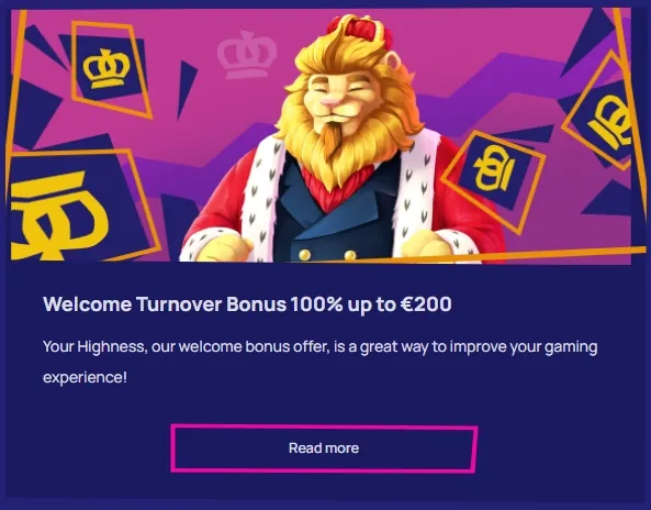 Royspins Online Casino - Bonus