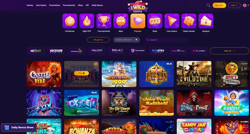 iWildCasino - Games