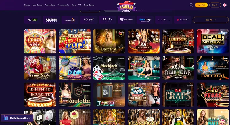 iWildCasino - Live Casino