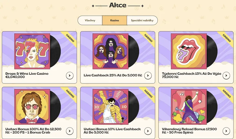 Vinyl Casino - bonuses