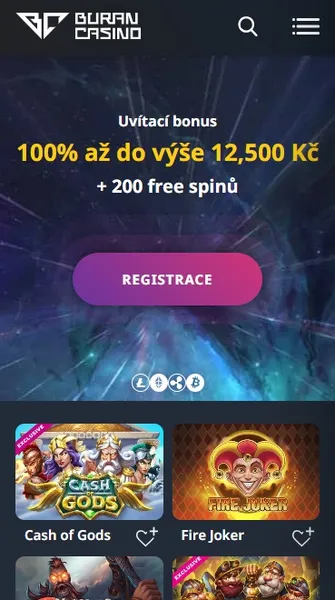 Buran Casino - Mobile