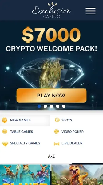 Exclusive Casino - Mobile