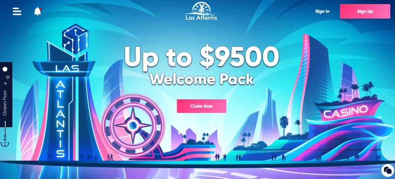 Las Atlantis Online Casino - home page