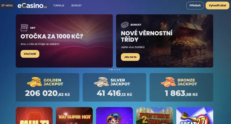 eCasino.cz - Home page
