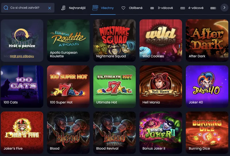 eCasino.cz - Hry