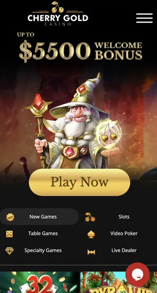 Cherry Gold Casino - Mobile