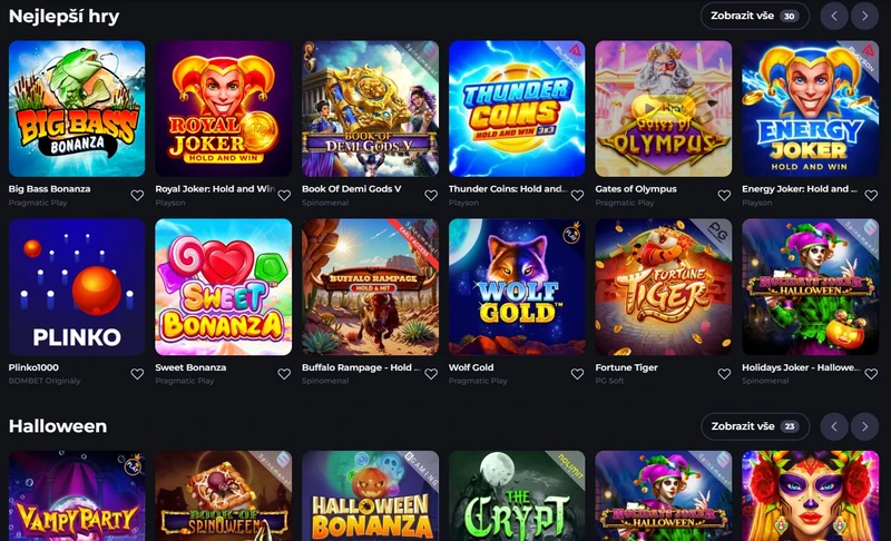 Výherní automaty BDMBet Casino