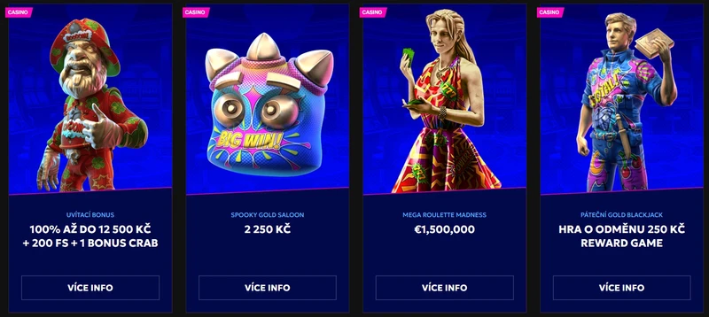 Bonusy pro RTBet Casino - 100% do 500 € a 200 FS