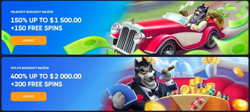 Bonusy pro Spinarium Casino - 50 FS ZDARMA + 150% do 750 $